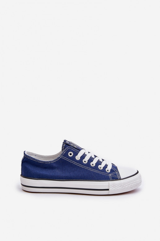 Women's Classic Sneakers Navy Blue Ecoma