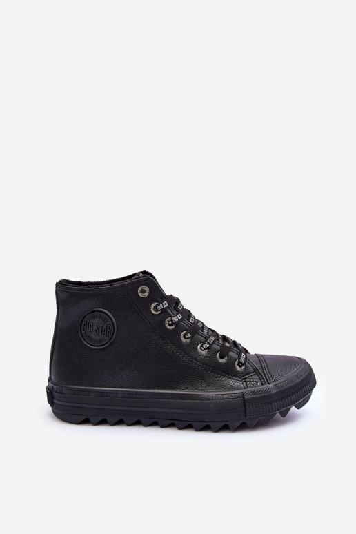 Women's Sneakers Big Star High Warm Black EE274110 Women's Sneakers Big Star High Warm Black EE274110