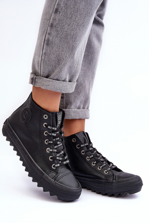 Women's Sneakers Big Star High Warm Black EE274110 Women's Sneakers Big Star High Warm Black EE274110
