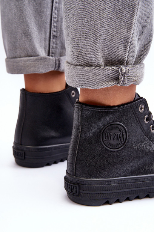 Women's Sneakers Big Star High Warm Black EE274110 Women's Sneakers Big Star High Warm Black EE274110