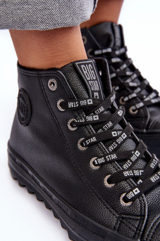Women's Sneakers Big Star High Warm Black EE274110 Women's Sneakers Big Star High Warm Black EE274110