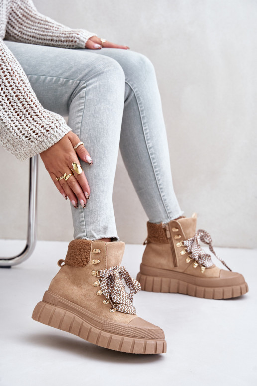 Women's Insulated Platform Ankle Boots Brown Alcyhen Women's Insulated Platform Ankle Boots Brown Alcyhen