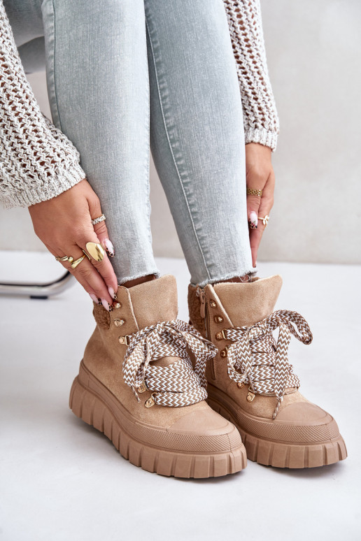 Women's Insulated Platform Ankle Boots Brown Alcyhen Women's Insulated Platform Ankle Boots Brown Alcyhen