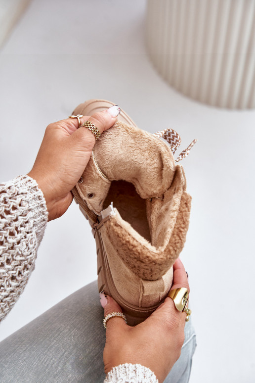 Women's Insulated Platform Ankle Boots Brown Alcyhen Women's Insulated Platform Ankle Boots Brown Alcyhen