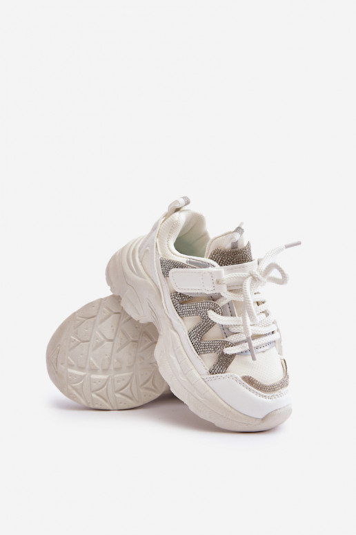 Children's Sneakers With Zirconia White Rianalla Children's Sneakers With Zirconia White Rianalla