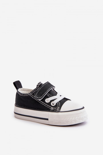 leisure shoes Children's with adhesive fasteners black color Daloma