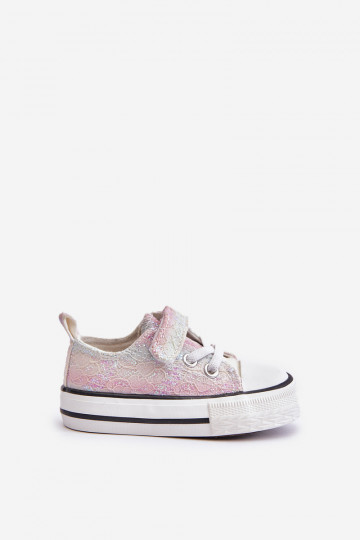 Children's Velcro Sneakers with Sequins Multicolor Caloma 2