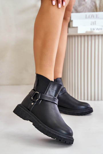 stylish warm boots Big Star OO274A128 black color 2