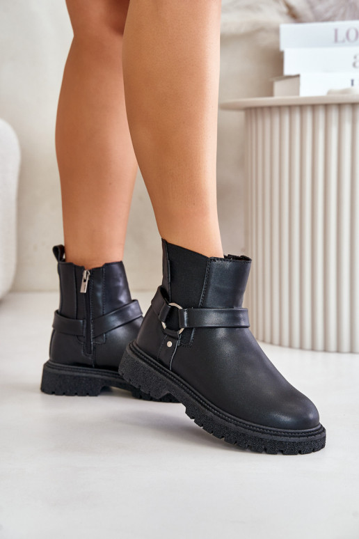Ankle Boots Insulated With Zipper Big Star OO274A128 Black