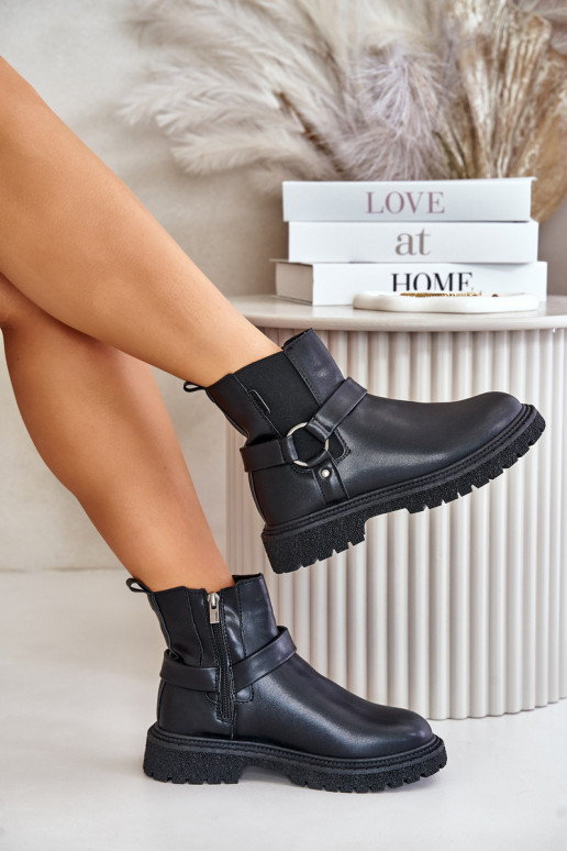 Ankle Boots Insulated With Zipper Big Star OO274A128 Black