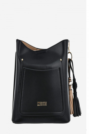 Small handbag made of eco-leather Big Star OO574139 black