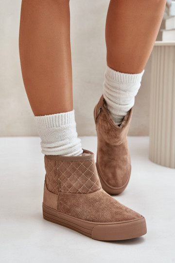 Boots snow boots warmed with fur inside Big Star OO274A524 beige