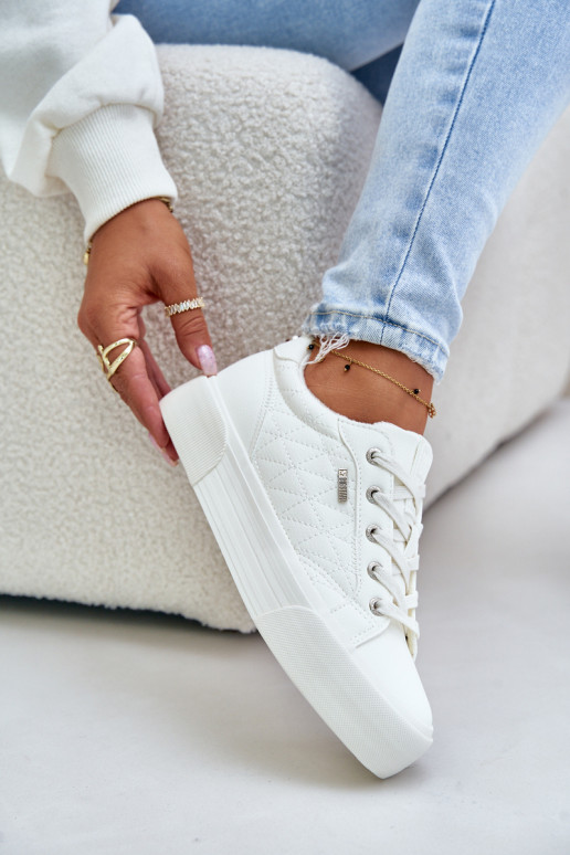 Womens Platform Sneakers Insulated Big Star OO274A464 White