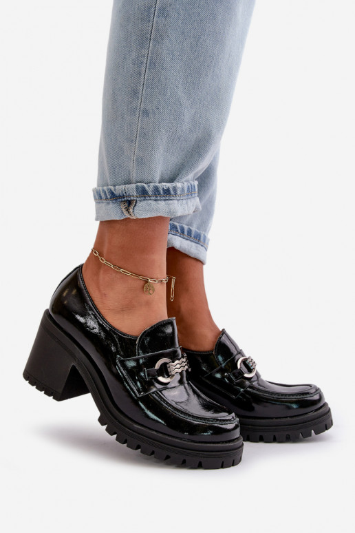 Women's patent leather shoes with...