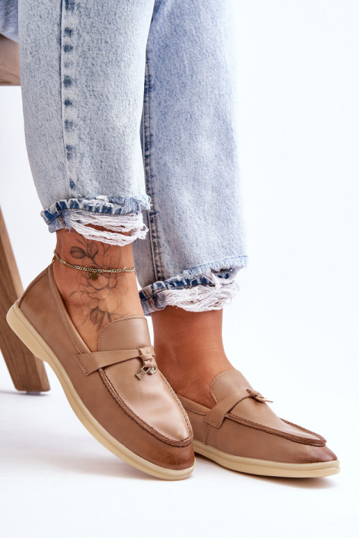 Women's classic loafers in brown Cortez Women's classic loafers in brown Cortez