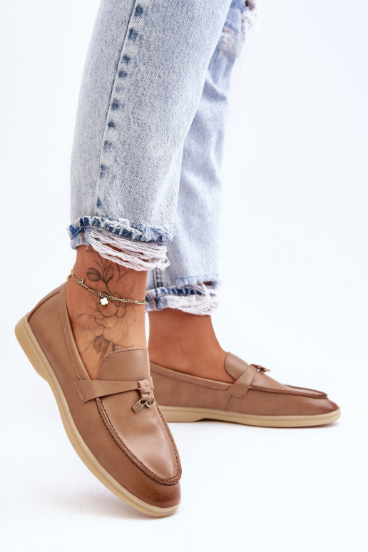 Women's classic loafers in brown Cortez Women's classic loafers in brown Cortez