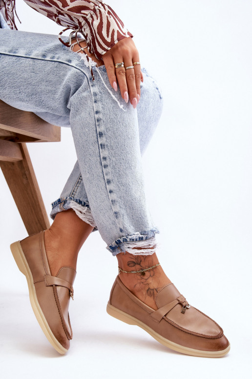 Women's classic loafers in brown Cortez Women's classic loafers in brown Cortez