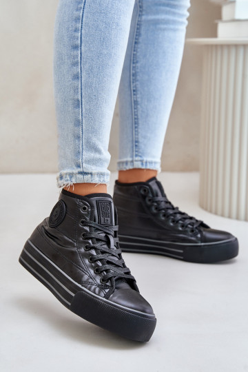Warm Women's Sneakers on Platform OO274A471 Black 2