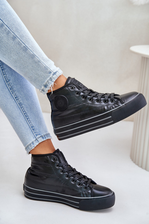 Warm Women's Sneakers on Platform OO274A471 Black Warm Women's Sneakers on Platform OO274A471 Black
