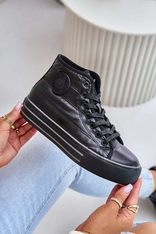 Warm Women's Sneakers on Platform OO274A471 Black Warm Women's Sneakers on Platform OO274A471 Black