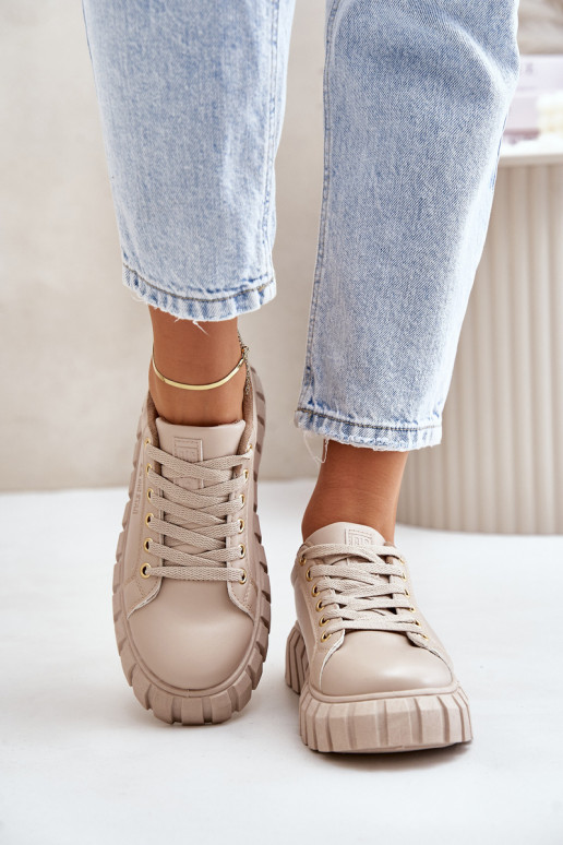 Warm Women's Sneakers Big Star MM274618 Beige Warm Women's Sneakers Big Star MM274618 Beige