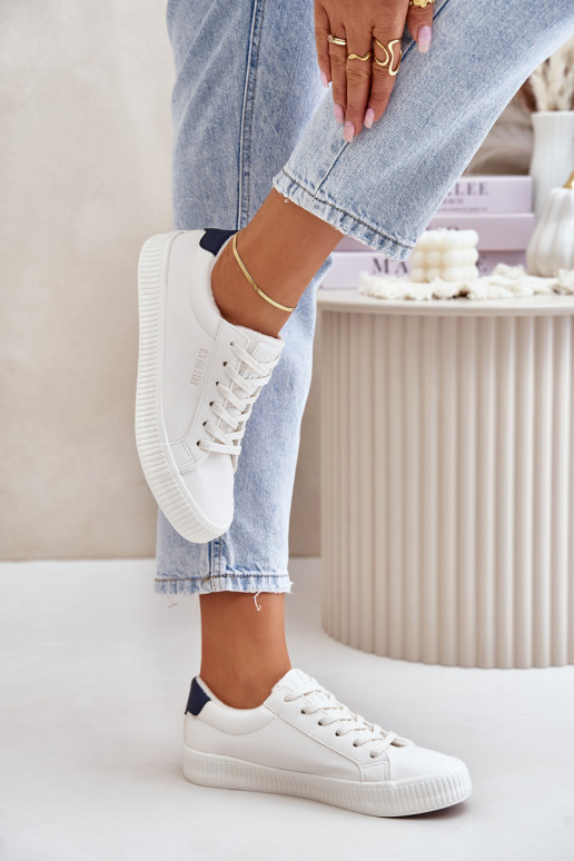 Warm Ladies Sneakers Big Star OO274A460 White