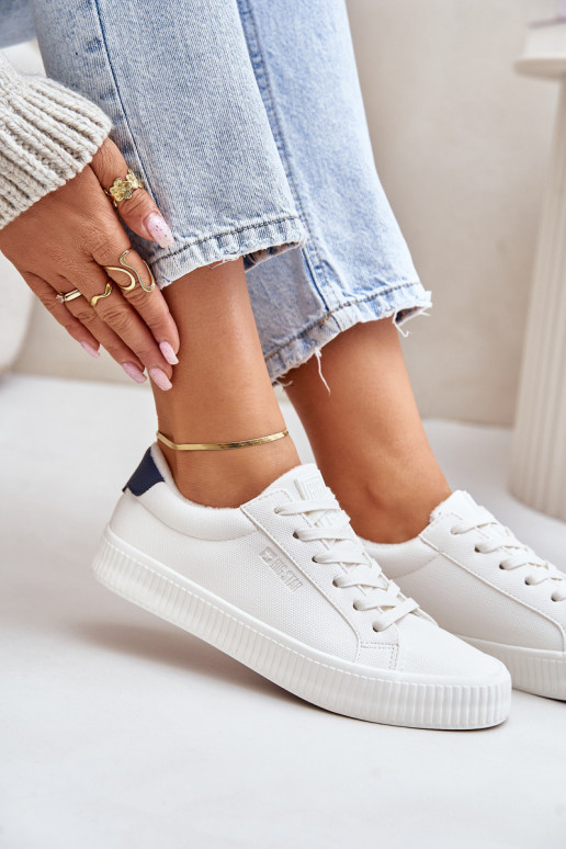 Warm Ladies Sneakers Big Star OO274A460 White