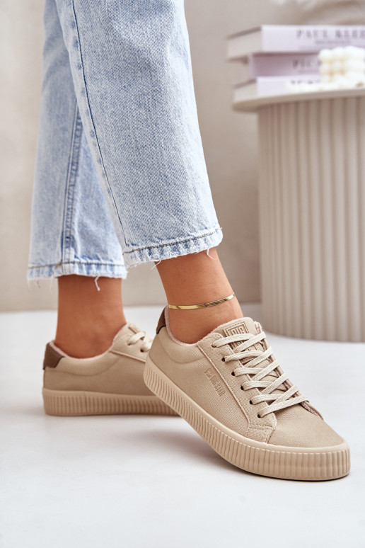 Warm Women's Sneakers Big Star OO274A461 Beige