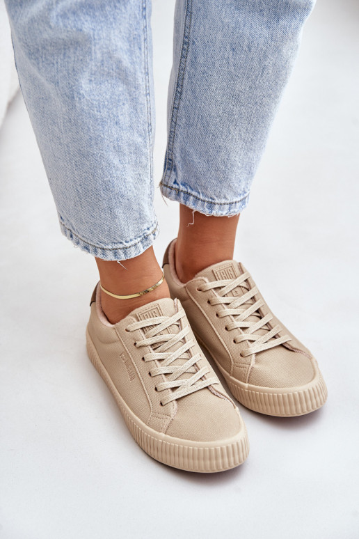 Warm Women's Sneakers Big Star OO274A461 Beige