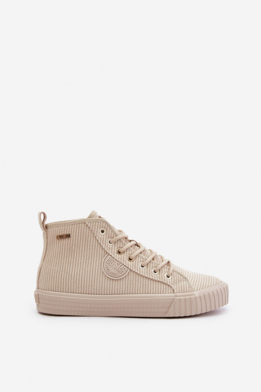 Insulated Corduroy Women's Sneakers Big Star OO274771 Hi-Poly System Beige Insulated Corduroy Women's Sneakers Big Star OO274771 Hi-Poly System Beige