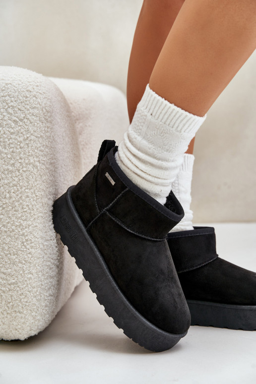 Snow boots with platform Big Star OO274A099 black color Snow boots with platform Big Star OO274A099 black color