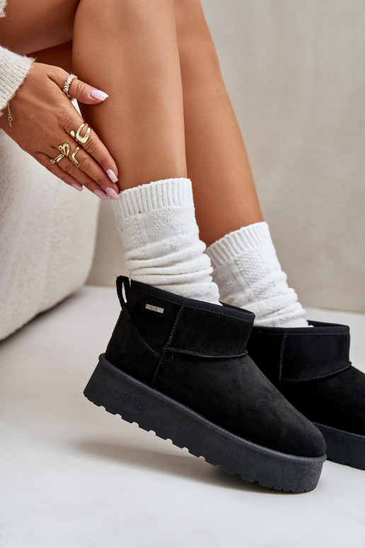 Snow boots with platform Big Star OO274A099 black color Snow boots with platform Big Star OO274A099 black color