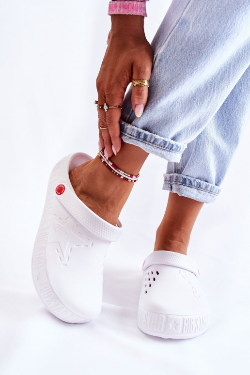 Lightweight slippers Big Star white Lightweight slippers Big Star white