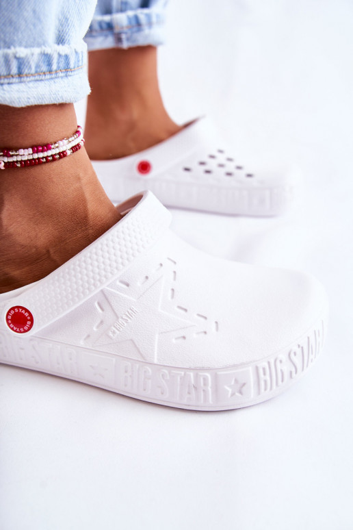 Lightweight slippers Big Star white Lightweight slippers Big Star white