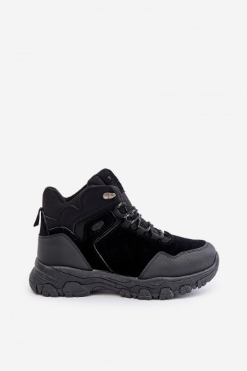 Insulated Men's Hiking Shoes With Laces Black Zerista 2