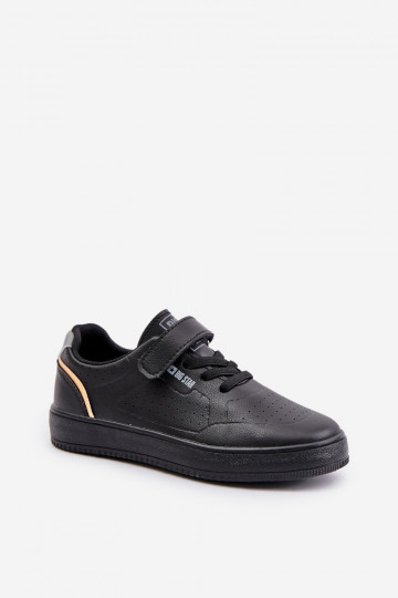 Children's Sneakers Made Of Eco Leather With Velcro Big Star OO374004 Black
