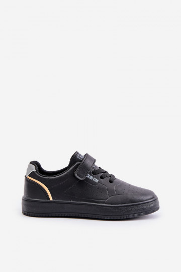 Children's casual shoes with velcro fastenings Big Star OO374004 black 2