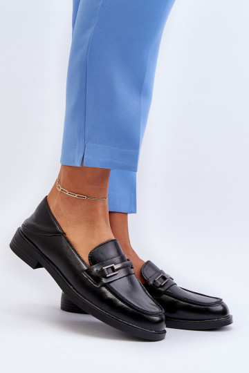 Women's loafers in black Nurea