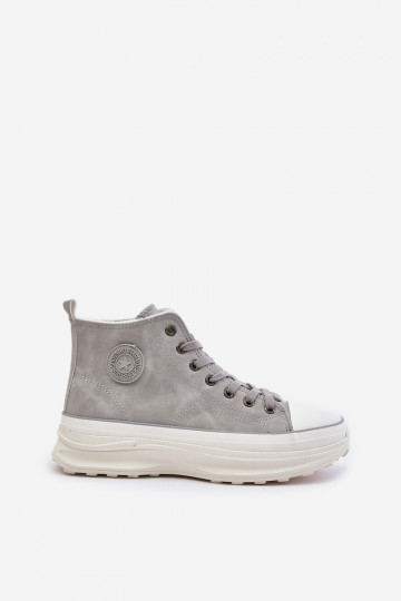 Warm Women's Platform Sneakers Big Star OO274073 Gray 2