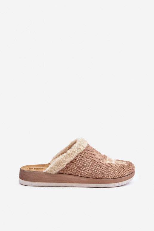 Women's Slippers With Reindeer Inblu CT000034 Beige Women's Slippers With Reindeer Inblu CT000034 Beige