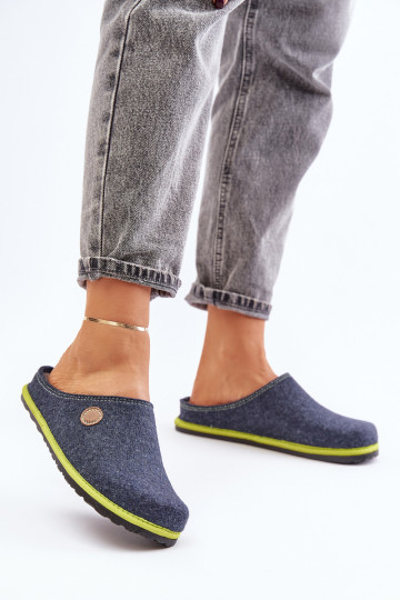 Shoes Homemade Women's Slippers Inblu CS000039 navy blue 2