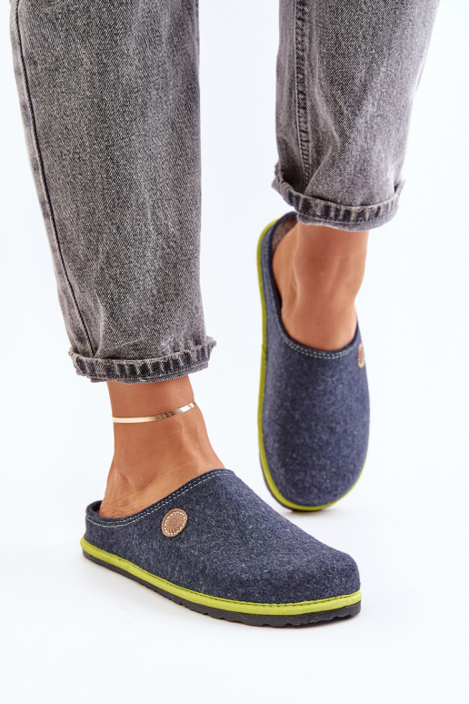 Ladies Home Footwear Slippers Inblu Navy CS000039 Ladies Home Footwear Slippers Inblu Navy CS000039