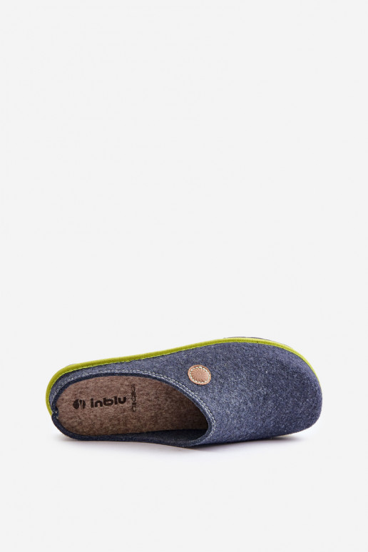 Ladies Home Footwear Slippers Inblu Navy CS000039 Ladies Home Footwear Slippers Inblu Navy CS000039