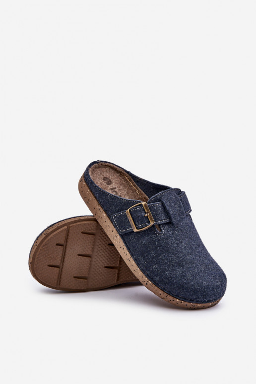 Men's Slippers With Buckle Preventive Slippers Inblu Navy Blue MT000012