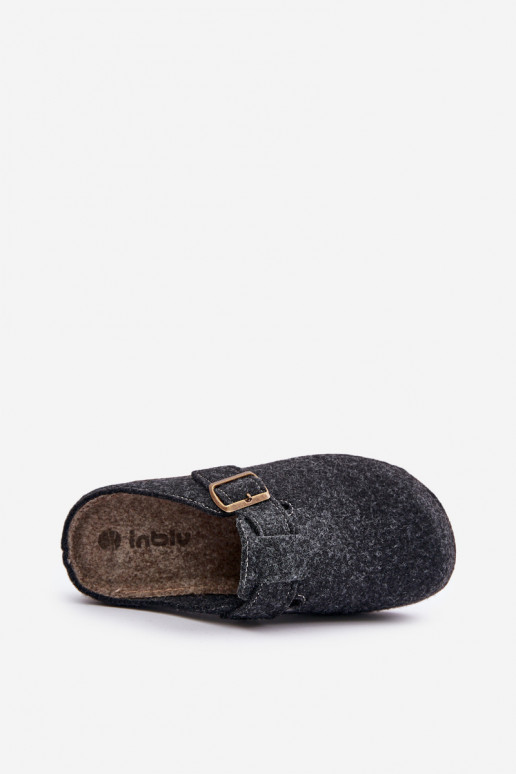 Men's Slippers With Buckle Preventive Slippers Inblu MT000012 Graphite Men's Slippers With Buckle Preventive Slippers Inblu MT000012 Graphite