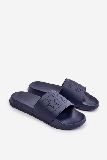 Lightweight men's slippers Big Star OO174031 dark blue