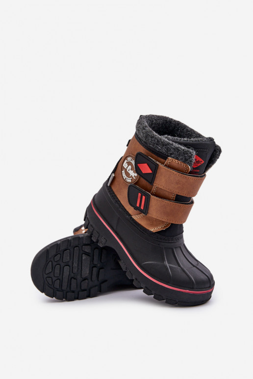 Children's Snow Boots With Velcro Lee Cooper LCJ-24-44-2864K Camel