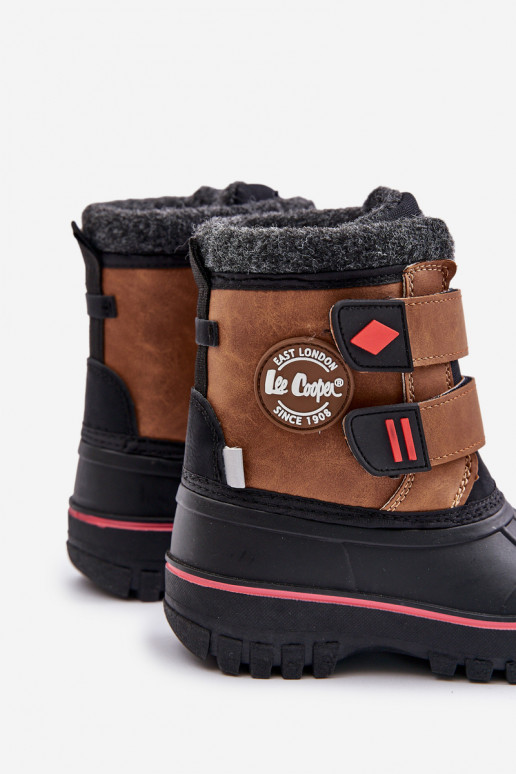 Children's Snow Boots With Velcro Lee Cooper LCJ-24-44-2864K Camel