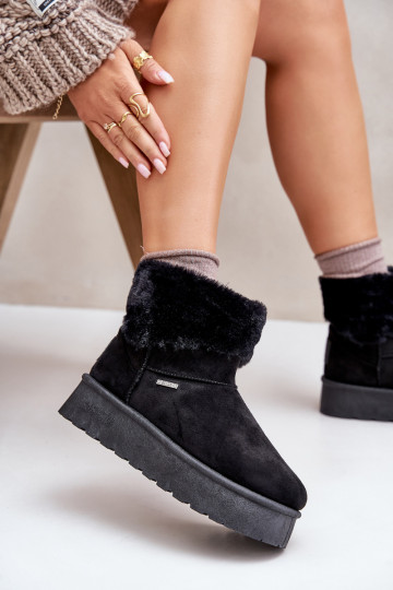 Snow boots on platform with fur Big Star OO274A108 Black 2