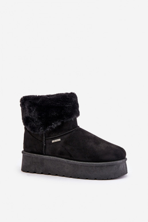 Snow boots on platform with fur Big Star OO274A108 Black Snow boots on platform with fur Big Star OO274A108 Black